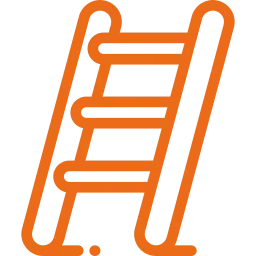Orange ladder Icon