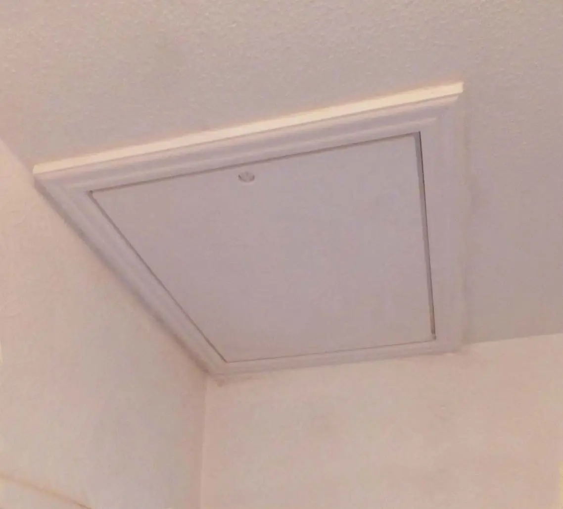 Wooden hatch after